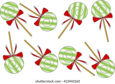 Sweets and candies icons set