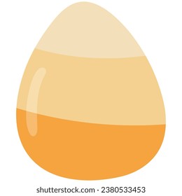 sweets candy corn halloween related icon in flat design