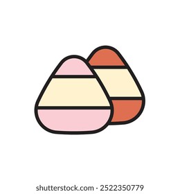 Sweets Candy Corn Icon Vector Illustration