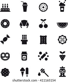 SWEETS & CANDY glyph icons