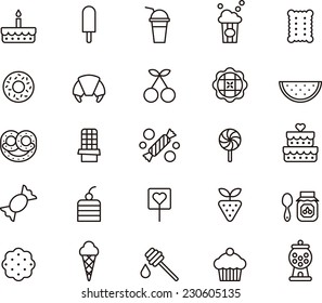 Sweets & Candy icon set