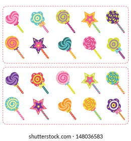 Sweets Candy and Lollipop set