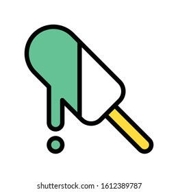 sweets and candy related ice cream vector with editable stroke
