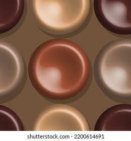 sweets candy toffees vector seamless pattern