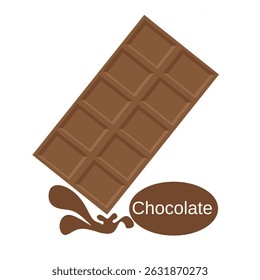 Sweets Chocolate Chocolate bar Milk chocolate. dark chocolate bar vector illustration