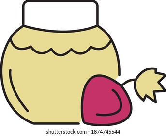 Sweets Christmas colorful and outline icons
