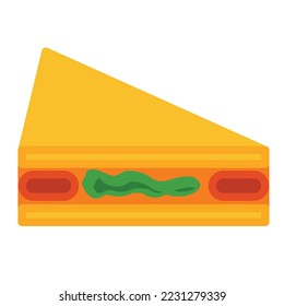 Sweets Confectionery sandwich vector illustration icon
