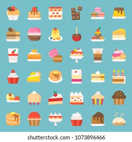 Sweets and dessert, flat icon