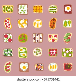 Sweets dessert isolated food vector isolated