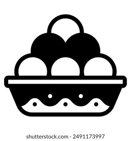 Sweets Diwali vector icon illustration