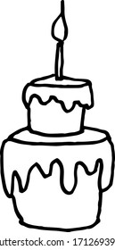 
caramelos dibujando aislados en fondo blanco, imagen vectorial