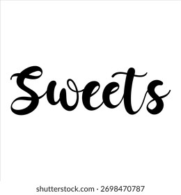 Sweets  Elegant Handwritten Script Lettering and Typography