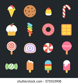 Sweets Flat Icons