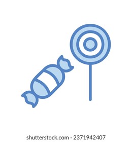 Sweets icon isolate on white background vector stock illustration.