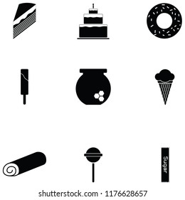 sweets icon set
