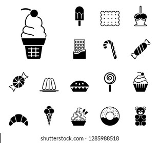 sweets icon set