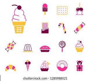 sweets icon set