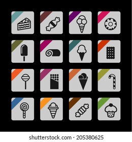 Sweets icon set