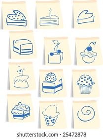 sweets icon set