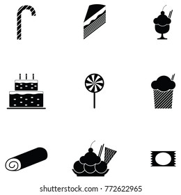 sweets icon set