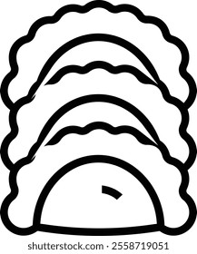 sweets icon. Thin linear style design isolated on white background