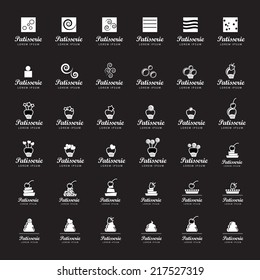 Sweets Icons Set - Isolated On Black Background - Vector Illustration, Graphic Design Editable For Your Design 