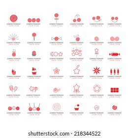 Sweets Icons Set - Isolated On White Background - Vector Illustration, Graphic Design Editable For Your Design