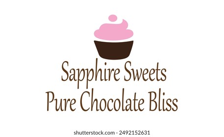 Logotipo De Dulces Con Pastel De Taza