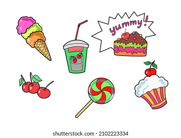 Sweets for party vector graphics