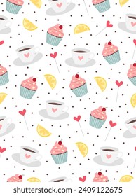 Sweets pattern on a white background. svg