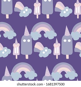 sweets and rainbows, seamless pattern, perfect to use on the web or in print