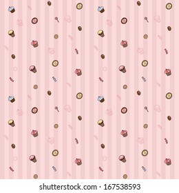 Sweets seamless background 