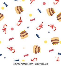sweets seamless pattern