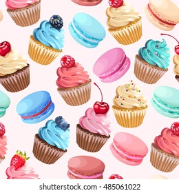 Sweets seamless pattern