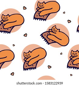 Sweets seamless pattern. Hand drawn doodle design