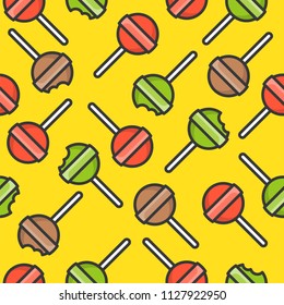 Sweets seamless pattern for use as wrapping paper gift or background