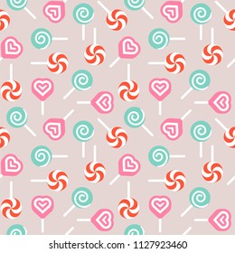Sweets seamless pattern for use as wrapping paper gift or background