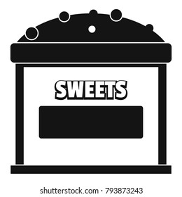 Sweets selling icon. Simple illustration of sweets selling vector icon for web.
