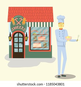 sweets shop and confectioner