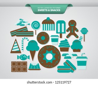Sweets and Snacks Icons