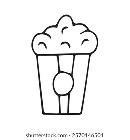 sweets. sweet food. colored icons on the theme of sweets. candy. ice cream. vector. doodle. a set of goodies. a template for creating a poster. cake. a cupcake. hats made of cream.