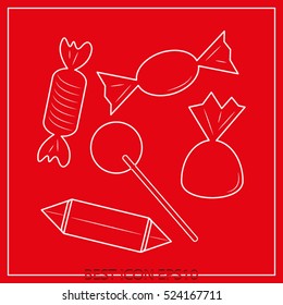 sweets, vector icon, eps10