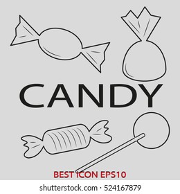 sweets, vector icon, eps10
