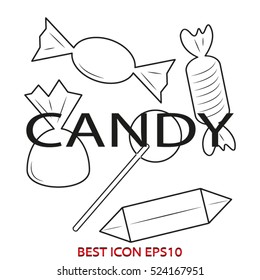 sweets, vector icon, eps10