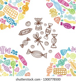 Sweets. Vector illustration