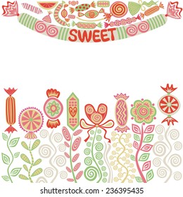 Sweets vector illustration