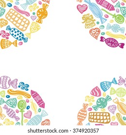 Sweets vector illustration