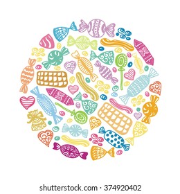 Sweets vector illustration