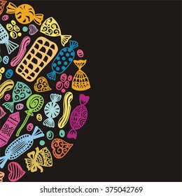 Sweets vector illustration