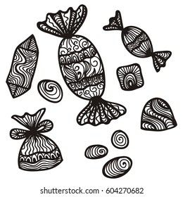 Sweets. Vector illustration.